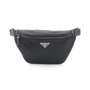 Prada TESSUTO SAFFIANO Belt Bag Waist Body Bum Crossbody Belt Saffiano Black